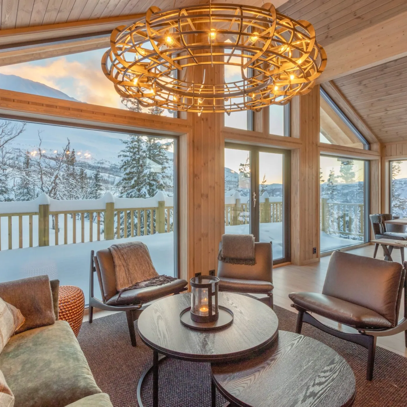 Loungedel i hytterna i Basecamp